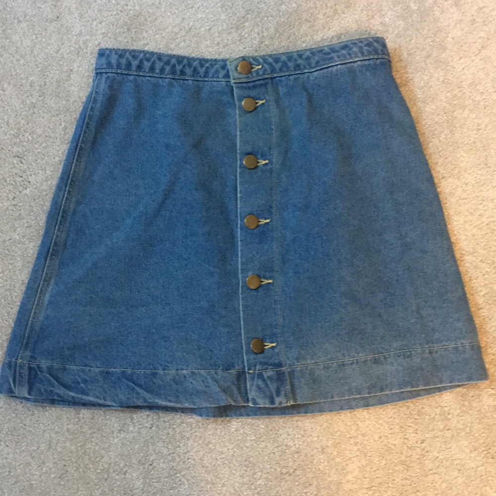American apparel denim skirt